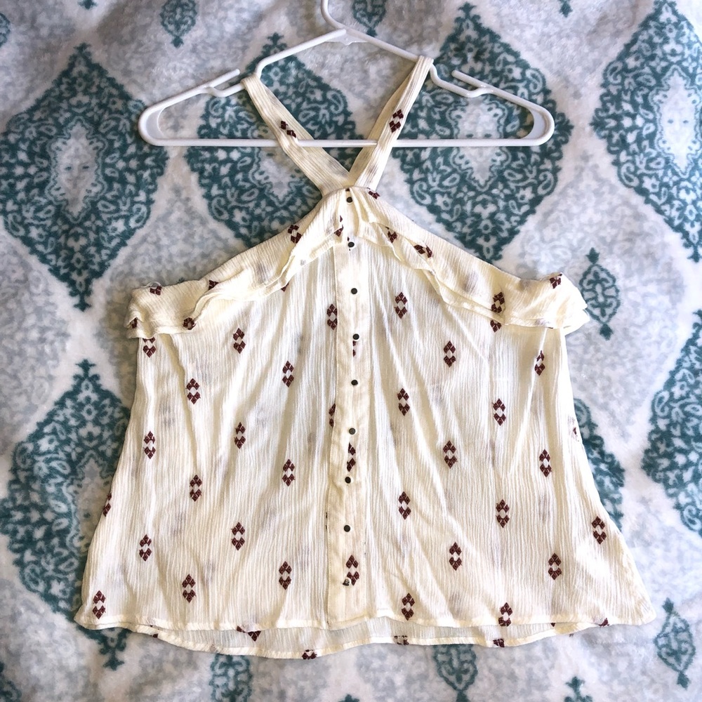 Women’s embroidered design halter blouse top